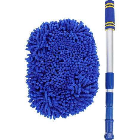 de lavage auto en chenille avec manche télescopique en (1/5)