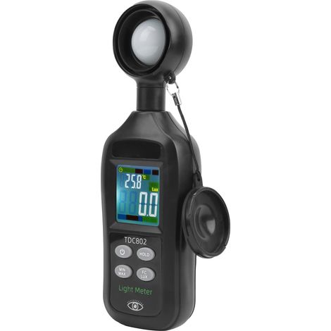 Luxmètre portable TDC802, photomètre numérique à affichage LCD 4 chiffres, plage de mesure 0 lx - 200 000 lx (1/5)