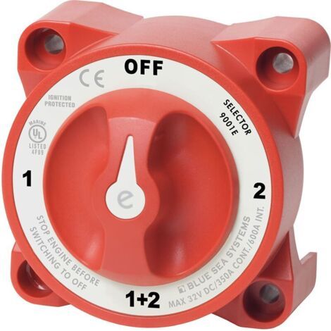 350 A Marine Double interrupteur Isolateur de Autre batterie 4 positions Moto Disjoncteur Interrupteur de Autre batterie pour voitures, bateaux, véhicules - (1/4)