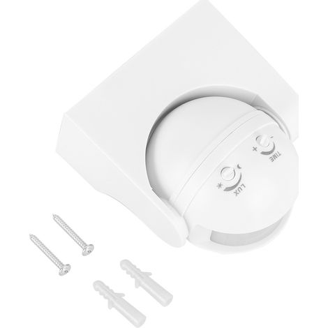 Ortviai Détecteur de Mouvement PIR pour Couloir et Escalier – Commutateur Éclairage 110-240 V 50-60 Hz, ABS, Portée 11 m, Angle 180° (1/5)