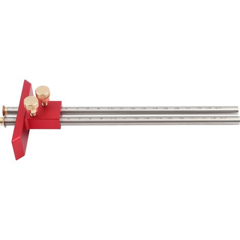 GARRYFIZH Outil de traçage à double tête en acier inoxydable pour le travail du bois