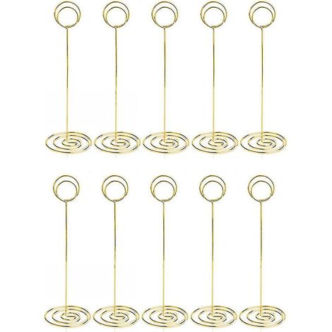 Lot de 10 porte-numéros de table - Supports de 22 cm (8,75 pouces) pour numéros de table de mariage (1/5)