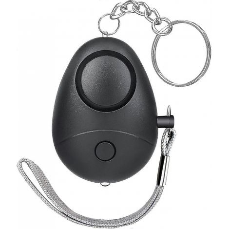 (Noir) Alarme de sécurité personnelle pour femmes, enfants et personnes âgées, alarme de sécurité d'urgence avec lampe torche LED (1/5)