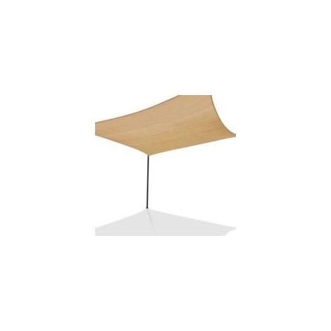 Voile d'ombrage rectangulaire 2x4 M sable (1/5)