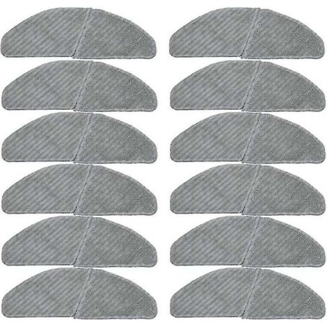 Lot de 12 serpillères pour aspirateur robot S8 + M7 Pro Robot en polyester (1/3)
