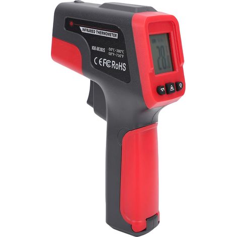 Infrared thermometer, digital infrared heat surface temperature, non-contact heat gun for cooking food, barbecue, pizza oven (basic version -50 380 (1/5)