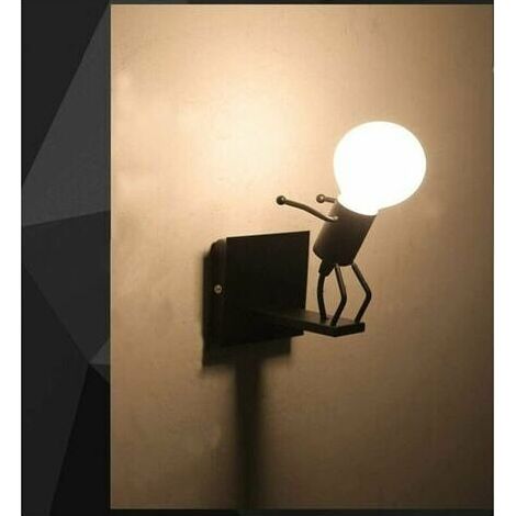 Robot Wall Lamp, Creative Small Iron Man Wall Lamp, Retro Cartoon Wall Lamps, For Bar Bedroom Kitchen Restaurant Cafe Corridor (1/5)