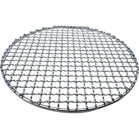 Grille de gril ronde en maille de 28 cm, antiadhésive et réutilisable, grille de refroidissement en acier inoxydable, accessoires de gril de 280 mm (1/4)
