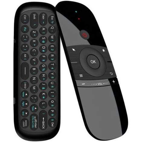 Mouse wireless a 2,4 GHz con tastiera, sensori giroscopici integrati, ricaricabile, compatibile con Android TV Box, Smart TV, computer, proiettore e HTPC. (1/5)