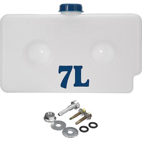 Réservoir universel en plastique de 7 litres pour carburant, huile et essence, pour chauffage de stationnement, voiture, caravane, camping-car ou autre véhicule. (1/4)