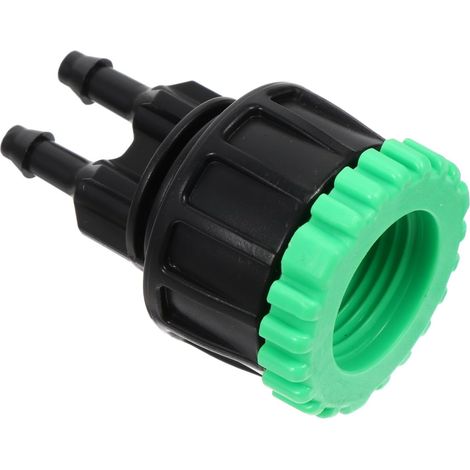 juego de conectores de riego para mangueras de jardín, para pulverizadores de jardín, conectores de manguera de jardín, separador de grifo, color negro, 10 piezas. (1/5)
