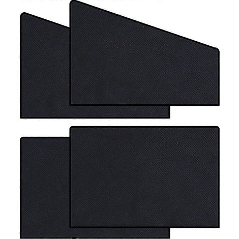 Pare-soleil de voiture pour vitres de véhicule, idéal pour la conduite estivale, noir, 78 x 50 cm, protection solaire, lot de 1 (1/2)
