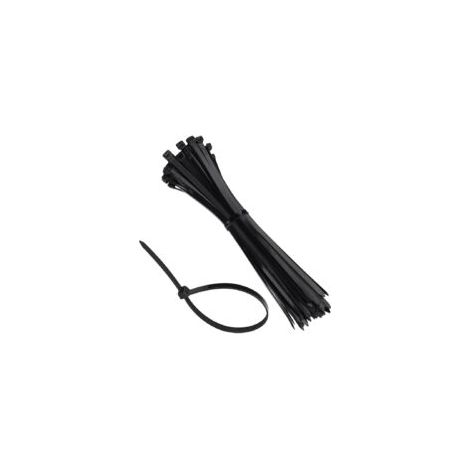 100 Pièces Colliers de Serrage, 300mm x 7.6mm, Serflex Noir, Serre Cable Plastique, Attache Cable pour la Gestion des Câbles, Convient pour la Maison, l'Atelier et le Jardin (1/5)
