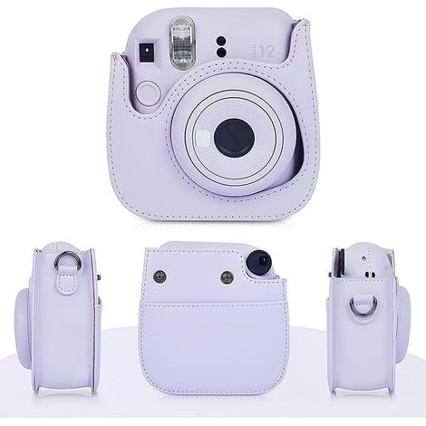 Fujifilm Instax Mini 12 Passgenaue Schutzhülle & Kameratasche — Violett