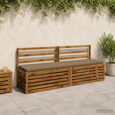 vidaXL Cojín de banco SOEST 100% Poliéster Topo 170 x 40 x 5 cm (1/5)