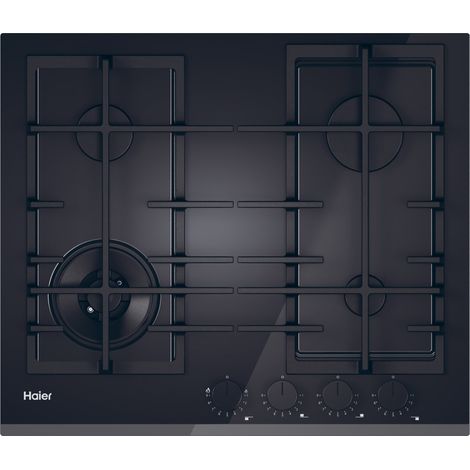 Haier Series 4 HAVG6BF4TB-PB Piano cottura Nero Da incasso 60 cm Gas 4 Fornelli