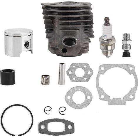 Ej.Life 46mm Zylinder Kolben Bausatz für 50 51 55 Rancher Kettensäge, Haofy Zylinderkolben Lagersatz mit Dichtung, Motor Motorteile Kettensäge Ersatzteile