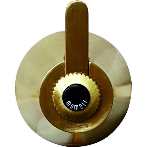 Einzelner Kleiderhaken in der Farbe gebürstetes Messing Mamoli Gio Ponti 00000602000G  Messing gebürstet