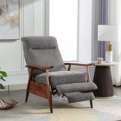 Fabric Manual Recliner Sofa Armchair (1/5)
