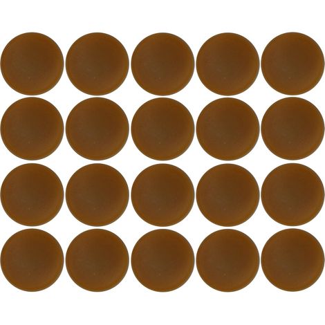 20x Cache vis capuchon torx T25 Protection Bouchon Recouvrement Meuble, chêne rustique