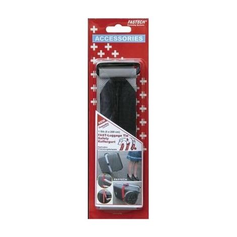 FASTECH® 922-0822 Nastro a strappo per valigia con fibbia Lato morbido e lato rigido (L x L) 2000 mm x 50 mm Grigio 1 p (1/3)