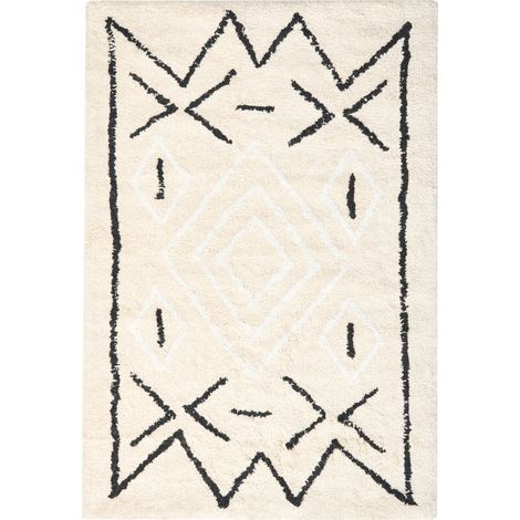 Badematte UNTLA Hellbeige 60 x 90 cm Baumwolle