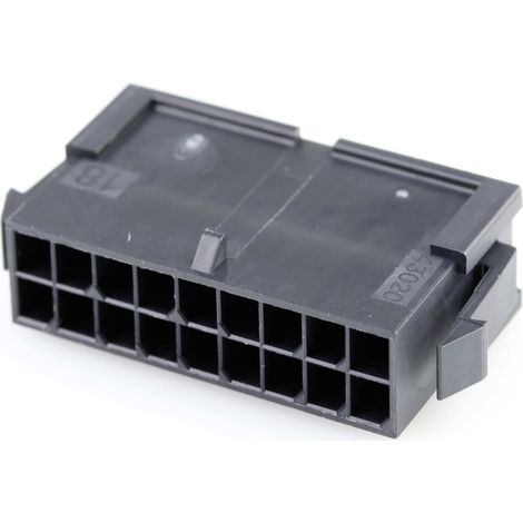 Molex Buchsengehäuse-Kabel  Polzahl Gesamt 18 Rastermaß: 3 mm 430201800 1 St. Bag