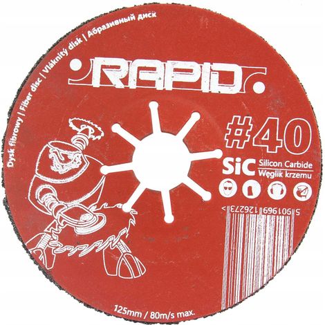 FIBER DISC 125mm P40 RAPID (1/4)