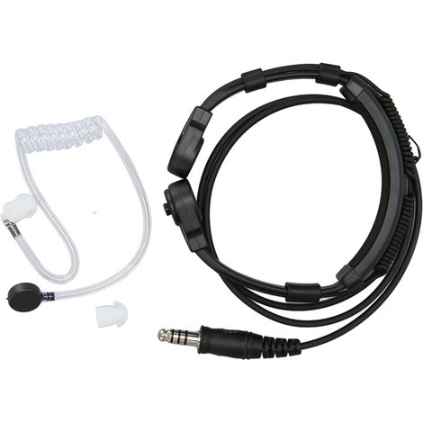 Casque micro de gorge télescopique, suppression du bruit, son clair, Radio bidirectionnelle pour talkie-walkie, 7.1mm (1/5)