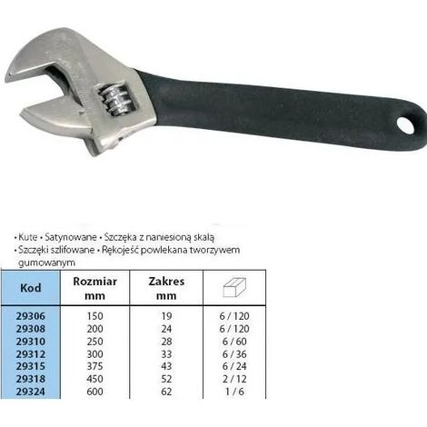 Chiave regolabile Proline, 1 pz.