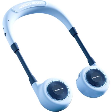 JSSEVN - Aire acondicionado de cuello, ventilador personal USB portátil sin aspas  Dispositivo de refrigeración para la oficina, el coche, los desplazamientos, la playa, los viajes y el camping. (1/5)