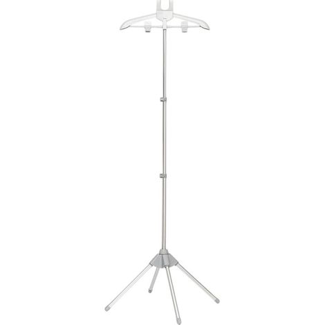 Support pliable pour fer à vapeur – hauteur réglable, léger et portable, avec pinces à vêtements – convient aux fers à vapeur portatifs et verticaux (1/5)