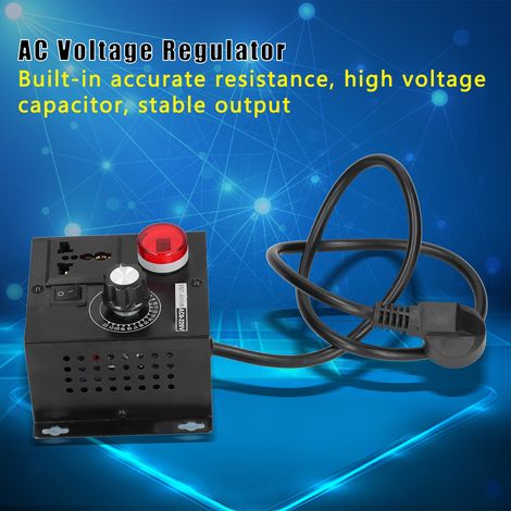 Elektronischer SCR-Spannungsregler 4000W, Hochleistungs-Spannungsregler mit Drehzahl-, Temperatur- und Helligkeitsregelung, europäischer Standard AC110/220V. (1/5)