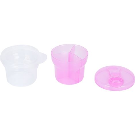 Aufbewahrungsbox für Babynahrung, Organizer für Milchpulver, Rosa, Doppellagig, Abnehmbar (1/5)