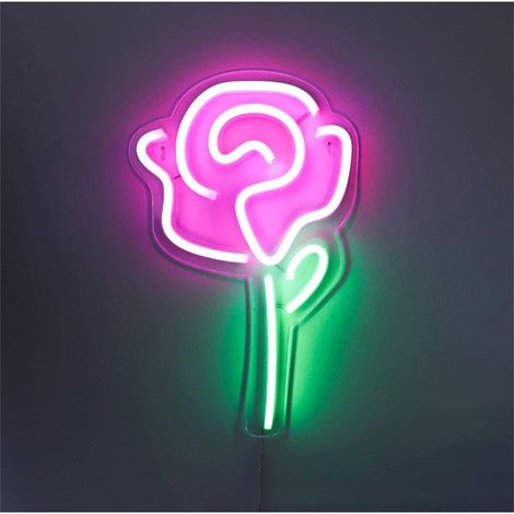 Luminaire Néon LED - Décoration Murale et de Table - Veilleuse USB pour Intérieur - Cadeau de Noël ou Saint-Valentin - 1 Pièce (1/4)