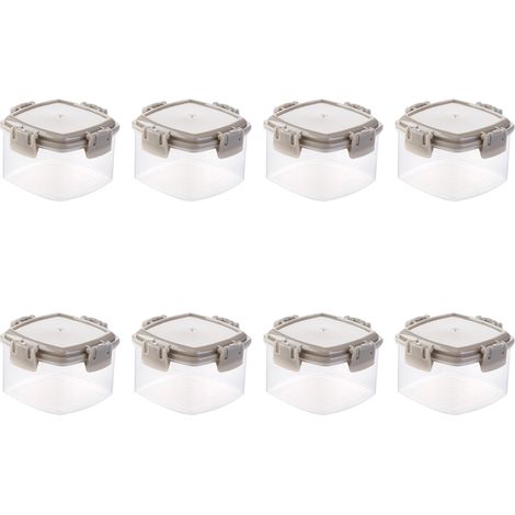 Boîte De Rangement - Étanche - Pour Congélation - Empilable - Transparente - 5 Pièces (1/5)