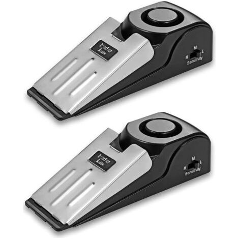 Pair - Alarme antivol portable, idéale pour la maison, l'appartement, l'hôtel et les voyages. (2 unité) (1/5)