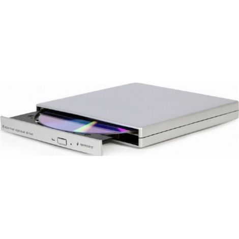 Unidad óptica Gembird DVD-USB-021-SV externa DVD±RW USB 2.0 plata (1/4)