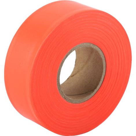 Ruban de signalisation haute visibilité pour camping, marquage en rouleau, ruban de signalisation, ruban de signalisation non adhésif pour jardin extérieur (orange) (1/5)