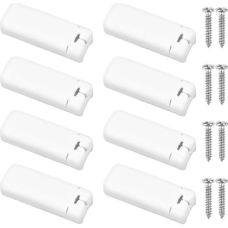 Clips de fixation pour stores plissés tendus, lot de 8, sabots de serrage avec dos adhésif g20241698301 (1/5)