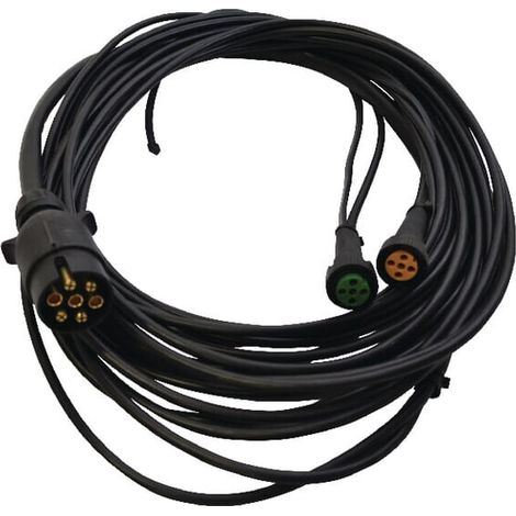 Cable de 8 m con enchufe de 7 polos y 2 conectores bayoneta de 5 pines ASP脰CK 581098377