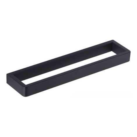 Porte-Serviettes de Salle de Bain Anneau Porte-Serviettes Noir Porte-Serviettes en Acier Inoxydable SUS304 30CM fixé au Mur (1/5)