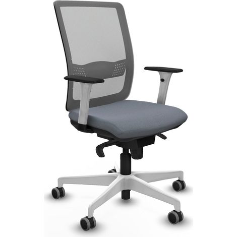 Chaise piqueras y crespo Haches gris maille base blanche (1/2)