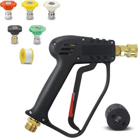 4000 PSI Pistolet pour Nettoyeur Haute Pression avec connecteur Schlauch M22 14MM, connecteur Rapide Nilfisk, Panneau de Pistolet de Lavage (1/5)