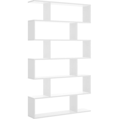 DEKIT - Estantería Alta para almacenaje de color Blanco Brillo - 190x80x25 cm - Modelo LIS (1/8)