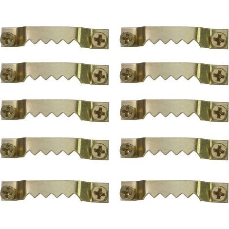 50 Pièces Accroche Tableau Crochets Cadre Photo Kit de Suspension pour Cadre Photo Attache Cadre à Double Trou Métal avec Tournevis pour Fixation Photo Suspendue Cadre Affiche Toile Ouvrage (1/5)