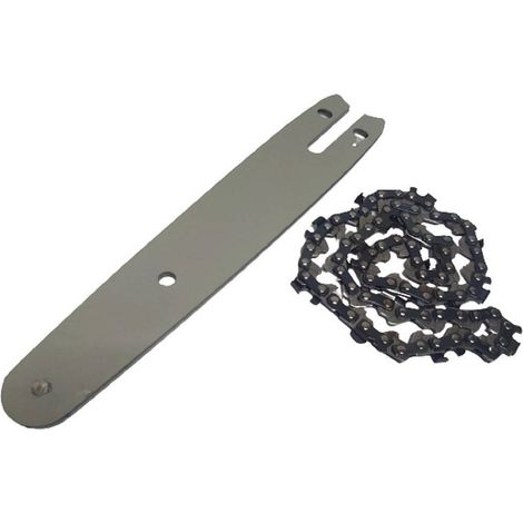 TRADE SHOP - Kit Barra + Catena 8" Ricambio Da 8 Pollici Per Mini Motosega A Batteria -