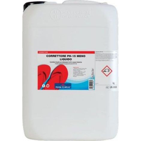 Regolatore ph meno 15% x piscina lapi liquido lt 25 Lapi