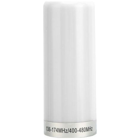 Antena corta de doble banda para walkie-talkie de coche VHF UHF 136-174MHz 400-470MHz para vehículos, color blanco. (1/4)