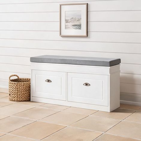 Console bianco Grigio 104 x 24 x 55 cm (1/5)